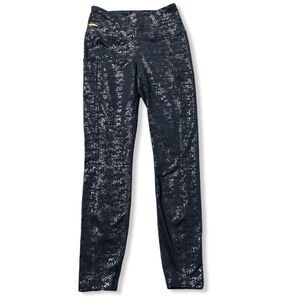 Lole Leggings Snakeskin Print Black Size small